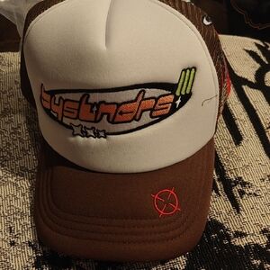 Bystndrs Brown and White Trucker Hat